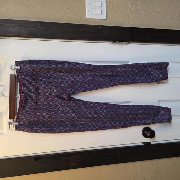 Prana Pants - prAna Women's Purple Patterned Leggings Size Large